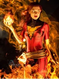 Dark Phoenix Girl Cosplay Costume 3D Print Spandex Bodysuit Zentai Suit Halloween Costume for Woma Adult Kids
Dark Phoenix Girl Cosplay Costume 3D Print Spandex Bodysuit Zentai Suit Halloween Costume for Woma Adult Kids