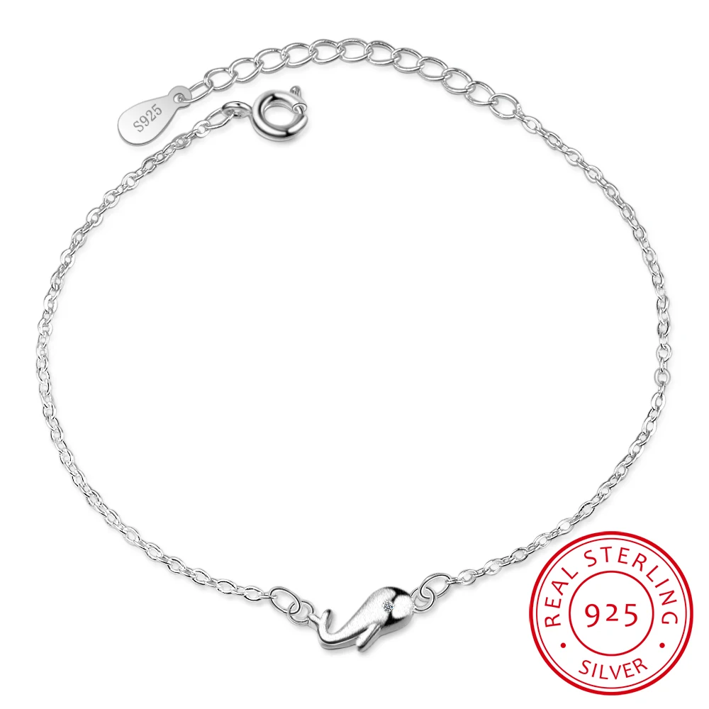 Hot Sell 925 Sterling Silver Small Dolphin Chain Bracelet Animal Adjustable Charm Bracelets & Bangle For Women Girl Kids Gifts
Hot Sell 925 Sterling Silver Small Dolphin Chain Bracelet Animal Adjustable Charm Bracelets & Bangle For Women Girl Kids Gifts