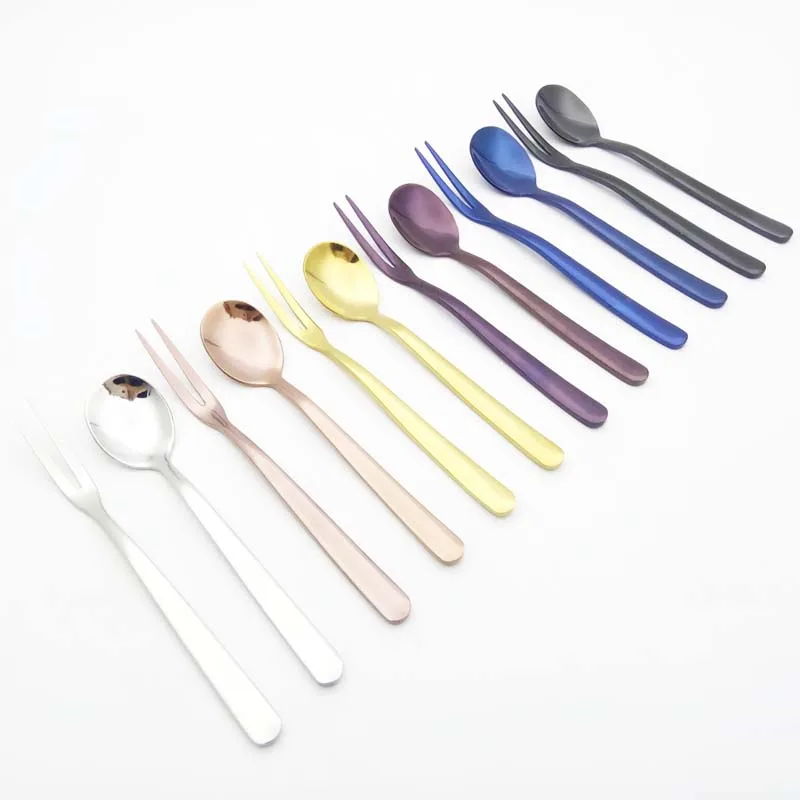Colored Frost Cake Scoop Fork Tableware Set, Bar Serving Cutlery,Coffee Mixing Scoop, Fruit Dessert, Pastry Fork, 8Pc Set
Colored Frost Cake Scoop Fork Tableware Set, Bar Serving Cutlery,Coffee Mixing Scoop, Fruit Dessert, Pastry Fork, 8Pc Set