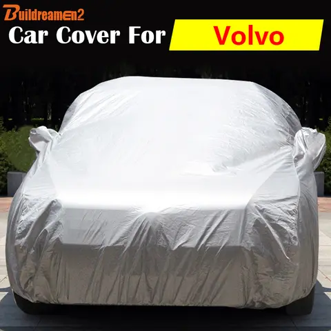 Buildreamen2 capa de carro para volvo 960 c30 c70 v70 v60 v50 ao ar livre anti-uv sombra de sol chuva proteção de neve à prova de poeira capa automática