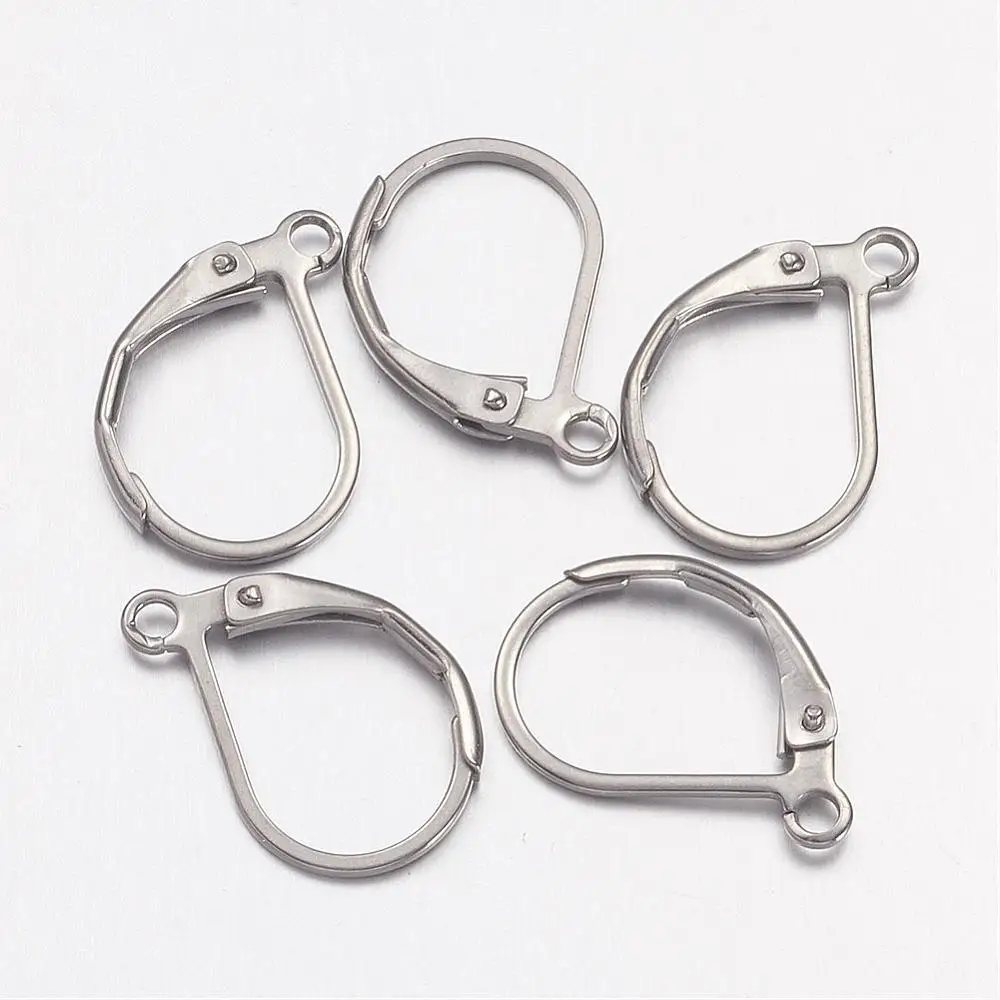 200pcs 13x10.5mm 304 Stainless Steel Lever Back Hoop Earrings Jewelry Findings Pin: 0.7mm, Hole: 1.5mm
200pcs 13x10.5mm 304 Stainless Steel Lever Back Hoop Earrings Jewelry Findings Pin: 0.7mm, Hole: 1.5mm