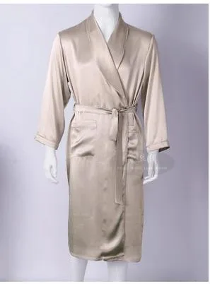 Men love silk heavy silk pajamas long sleeved robe long silk bathrobe silk clothing (Home Furnishing large code 1-12
Men love silk heavy silk pajamas long sleeved robe long silk bathrobe silk clothing (Home Furnishing large code 1-12