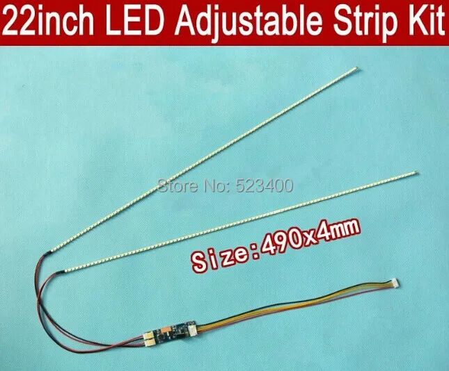 5pcs 22'' W 490mm Adjustable Brightness Led Backlight Strip Kit,Update 22inch-wide LCD CCFL Panel to LED Backlight
5pcs 22'' W 490mm Adjustable Brightness Led Backlight Strip Kit,Update 22inch-wide LCD CCFL Panel to LED Backlight