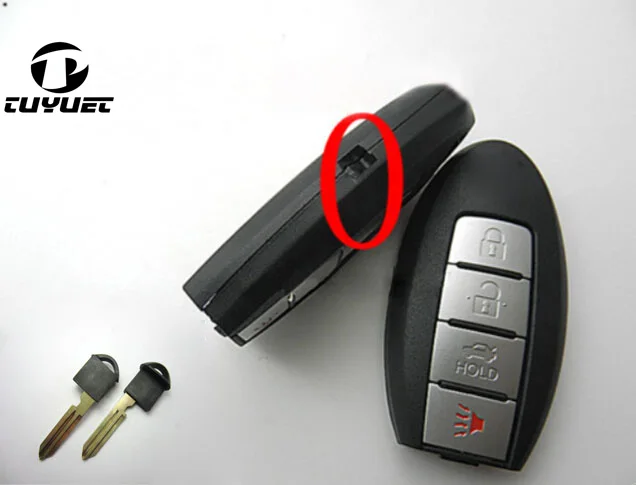 With Side Groove Smart Remote Key Shell 4 Buttons For Nissan Teana Duke Trail 4B Car Key Case Blanks With Key Blade
With Side Groove Smart Remote Key Shell 4 Buttons For Nissan Teana Duke Trail 4B Car Key Case Blanks With Key Blade