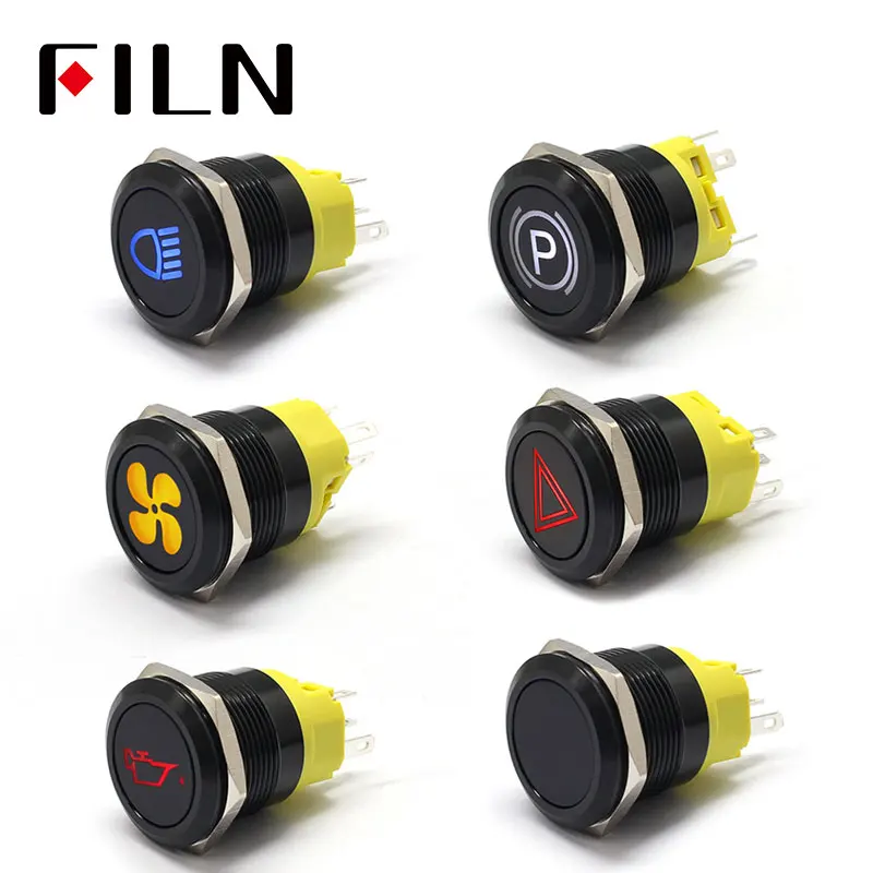 22mm 12v LED black shell metal push button switch dashboard custom symbol momentary latching on off car racing switch
22mm 12v LED black shell metal push button switch dashboard custom symbol momentary latching on off car racing switch