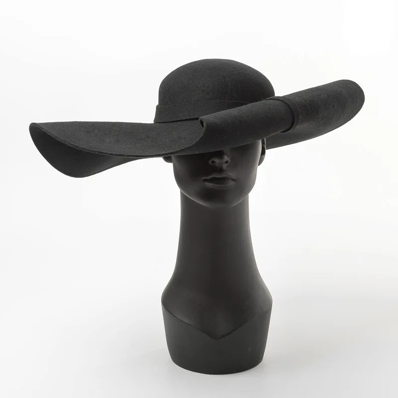 Brand Flanging curl 7Inch/18cm Big Brim Hat ,Australia Wool Felt Bowler Hat,Fashion Show Black Color Women/Lady's homburg
Brand Flanging curl 7Inch/18cm Big Brim Hat ,Australia Wool Felt Bowler Hat,Fashion Show Black Color Women/Lady's homburg