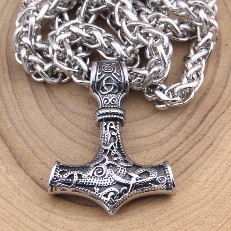 dropshipping stainless steel thor's hammer mjolnir pendant necklace viking scandinavian norse viking necklace Men gift
dropshipping stainless steel thor's hammer mjolnir pendant necklace viking scandinavian norse viking necklace Men gift