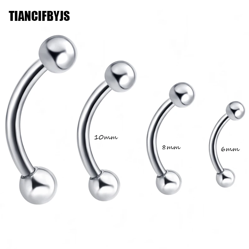 TIANCIFBYJS Wholesale 100 pcs/lot Eyebrow Ring Banana Ring 6/8/10mm Eyebrow Bar Piercing Jewelry 6/8/10mm mix Tragus Earring
TIANCIFBYJS Wholesale 100 pcs/lot Eyebrow Ring Banana Ring 6/8/10mm Eyebrow Bar Piercing Jewelry 6/8/10mm mix Tragus Earring