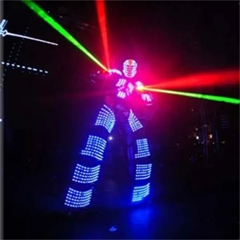 Led Luminous Stilt Robot Suit With LED Helmet Illuminated LED Clothing Growing Light Kryoman Robot Ballroom Party Costume
Led Luminous Stilt Robot Suit With LED Helmet Illuminated LED Clothing Growing Light Kryoman Robot Ballroom Party Costume