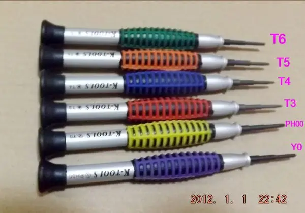 6pcs Cr-V steel bits phone repair precision screwdrivers torx set multi-purpose tool T3,T4,T5,T6,PH00,Y0 NO.893 freeship
6pcs Cr-V steel bits phone repair precision screwdrivers torx set multi-purpose tool T3,T4,T5,T6,PH00,Y0 NO.893 freeship