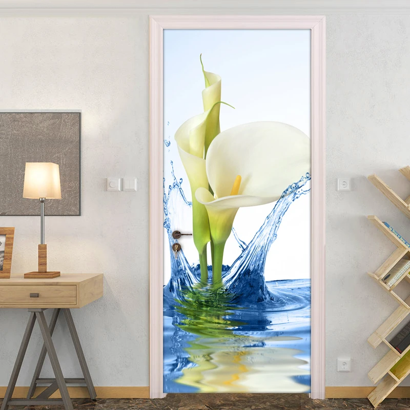 Modern Fashion Flower DIY Self-adhesive Door Sticker PVC Waterproof Wall Mural Wallpaper For Bedroom Living Room Bathroom Decor
Modern Fashion Flower DIY Self-adhesive Door Sticker PVC Waterproof Wall Mural Wallpaper For Bedroom Living Room Bathroom Decor
