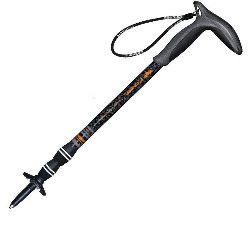 Pioneer 1 Pcs Carbon Fiber T-handle Hiking Cane Double Internal Locking System Ultralight Telescopic Alpenstocks Walking Sticks
Pioneer 1 Pcs Carbon Fiber T-handle Hiking Cane Double Internal Locking System Ultralight Telescopic Alpenstocks Walking Sticks