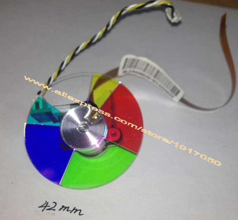 Original MW519 color wheel with housing and sensor board for BenQ projectors ,6 segements 42mm
Original MW519 color wheel with housing and sensor board for BenQ projectors ,6 segements 42mm