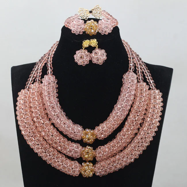 Fashion African Bridal Jewelry Beads Set Peach Crystal Handmade Jewelry Sets New Design Birthday Gift Free Shipping ABH031
Fashion African Bridal Jewelry Beads Set Peach Crystal Handmade Jewelry Sets New Design Birthday Gift Free Shipping ABH031
