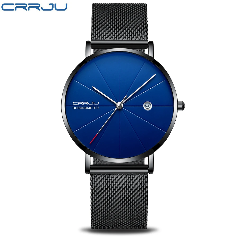 CRRJU Men Watches Top Brand Luxury Male Watch Stainless Steel Display Calendar Fashion Quartz-Watch Business Men's Fashion Watch
CRRJU Men Watches Top Brand Luxury Male Watch Stainless Steel Display Calendar Fashion Quartz-Watch Business Men's Fashion Watch