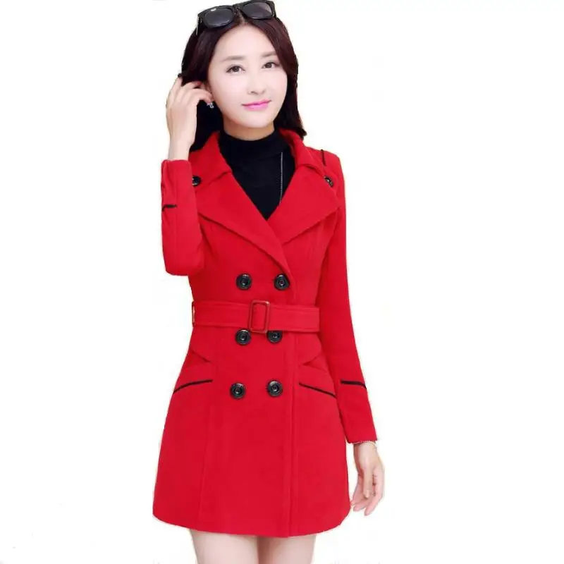 Winter Fashion Overcoat Women Long Woolen Coats Turn-down Collar Double Breasted Slim Jacket Coat Office Lady Topcoat
Winter Fashion Overcoat Women Long Woolen Coats Turn-down Collar Double Breasted Slim Jacket Coat Office Lady Topcoat