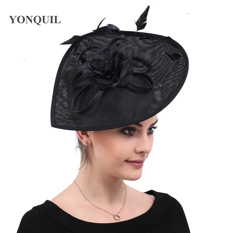 Black Derby Kenducky Fascinators Hats Elegant Ladies Chapeau Caps With Hair Clips Headwear Women Female Hair Accessories SYF539
Black Derby Kenducky Fascinators Hats Elegant Ladies Chapeau Caps With Hair Clips Headwear Women Female Hair Accessories SYF539