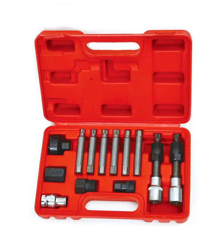Auto Tool Set 13 pieces of alternator belt plate disassembly tool Volkswagen Audi Volvo BMW pulley removed tool
Auto Tool Set 13 pieces of alternator belt plate disassembly tool Volkswagen Audi Volvo BMW pulley removed tool