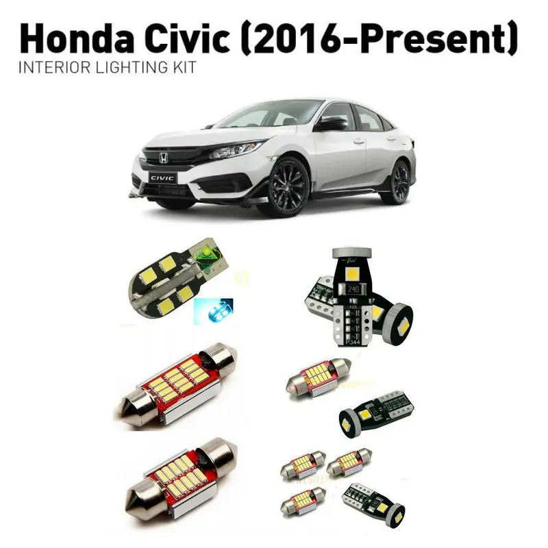 Светодиодные внутренние фары для Honda civic 2016 + 6 шт., светодиодные фары для автомобилей, комплект освещения, автомобильные лампы Canbus
Светодиодные внутренние фары для Honda civic 2016 + 6 шт., светодиодные фары для автомобилей, комплект освещения, автомобильные лампы Canbus