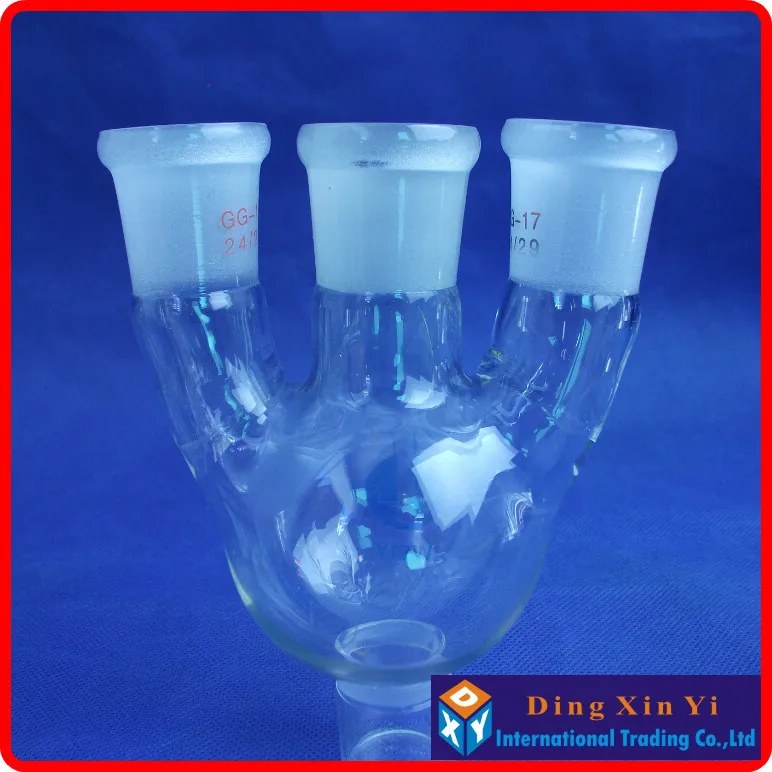 100ml 24/29 three-necked round-bottom flask,Flask round bottom with three necks,short neck standard ground mouth
100ml 24/29 three-necked round-bottom flask,Flask round bottom with three necks,short neck standard ground mouth