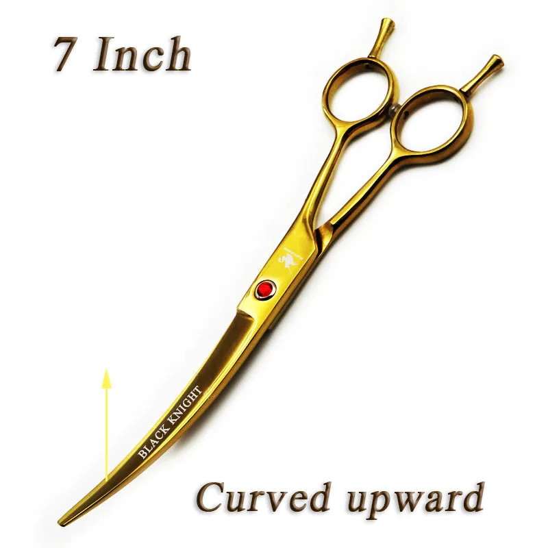 7 inch Hairdressing Scissors Professional Barber Salon Hair Cutting Scissors Curved upward Pet Shears With Case Golden style
7 inch Hairdressing Scissors Professional Barber Salon Hair Cutting Scissors Curved upward Pet Shears With Case Golden style