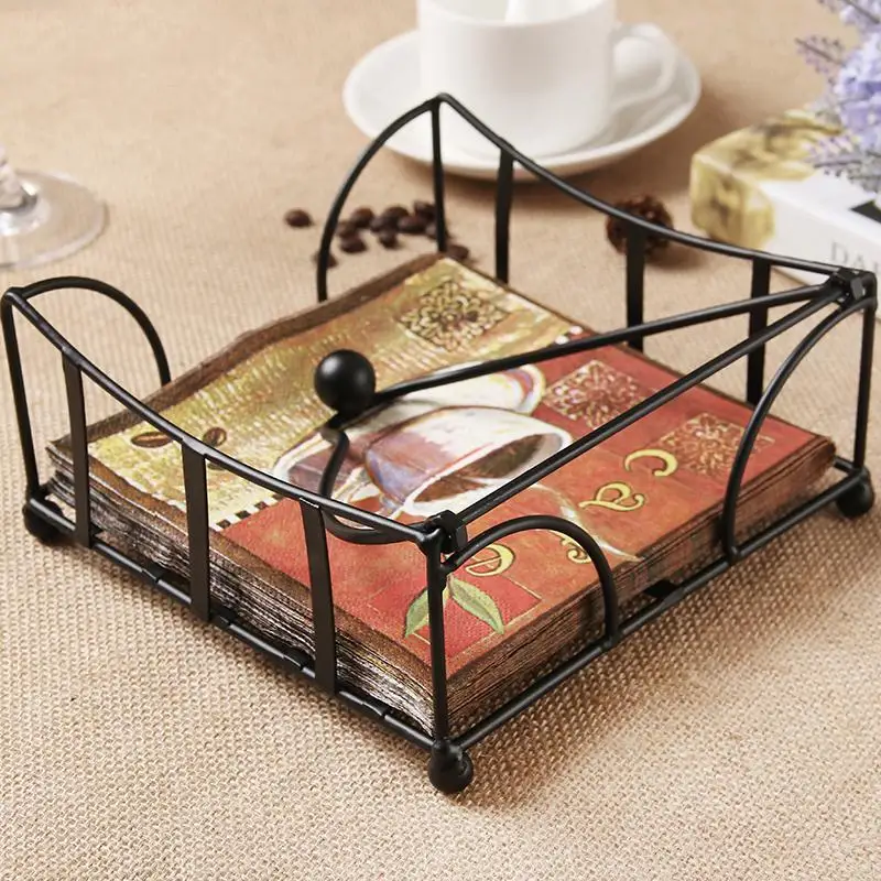 European Style Napkin Holder Metal Tissue Paper Holder Sheet Paper Case Hotel Napkin Paper Case Towel Paper Shelf Kitchen Tool
European Style Napkin Holder Metal Tissue Paper Holder Sheet Paper Case Hotel Napkin Paper Case Towel Paper Shelf Kitchen Tool