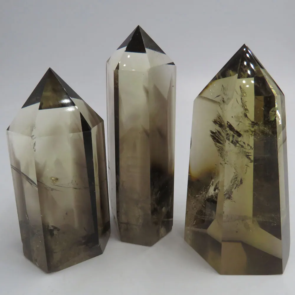 450g Rare Natural Dark Citrine Quartz Single Terminated Crystal Point Wand (3pcs/lot) Wholesale Reiki Healing Mineral Specimen
450g Rare Natural Dark Citrine Quartz Single Terminated Crystal Point Wand (3pcs/lot) Wholesale Reiki Healing Mineral Specimen