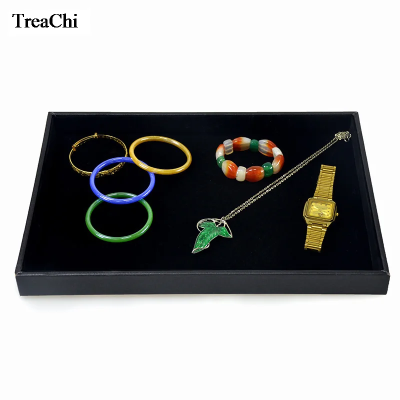 Big Sale Jewelry Display Case Black Velvet Bangle Bracelet Necklace Storage Box Watch Ring Chain Exhibition Organizer Flat Tray
Big Sale Jewelry Display Case Black Velvet Bangle Bracelet Necklace Storage Box Watch Ring Chain Exhibition Organizer Flat Tray