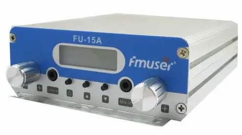 15W FU-15A FM stereo PLL broadcast transmitter FM exciter 88Mhz - 108Mhz cover 2KM-4KM Silver Color
15W FU-15A FM stereo PLL broadcast transmitter FM exciter 88Mhz - 108Mhz cover 2KM-4KM Silver Color