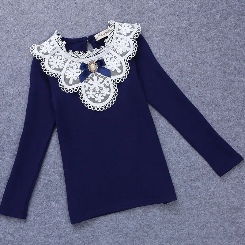 Spring Winter 2021 Girls White Blouses Shirts Fashion Autumn Warm Long Sleeve Lace Shirt Cotton Flower Student School Clothes
Spring Winter 2021 Girls White Blouses Shirts Fashion Autumn Warm Long Sleeve Lace Shirt Cotton Flower Student School Clothes