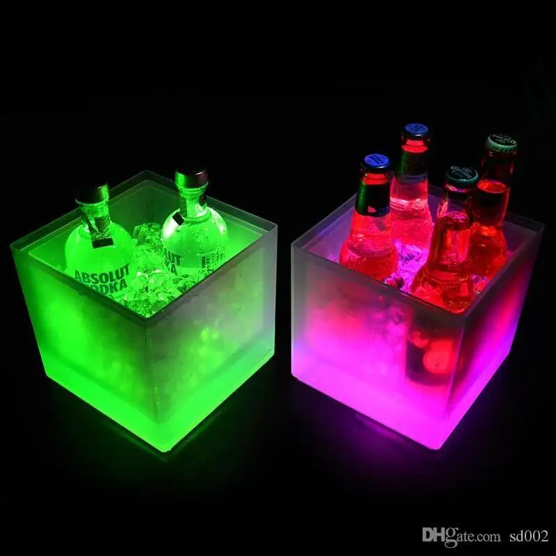 New 3500ml LED Light Ice Buckets Light Up Champagne Beer Buckets Waterproof Kitchen Bar disco Tools
New 3500ml LED Light Ice Buckets Light Up Champagne Beer Buckets Waterproof Kitchen Bar disco Tools
