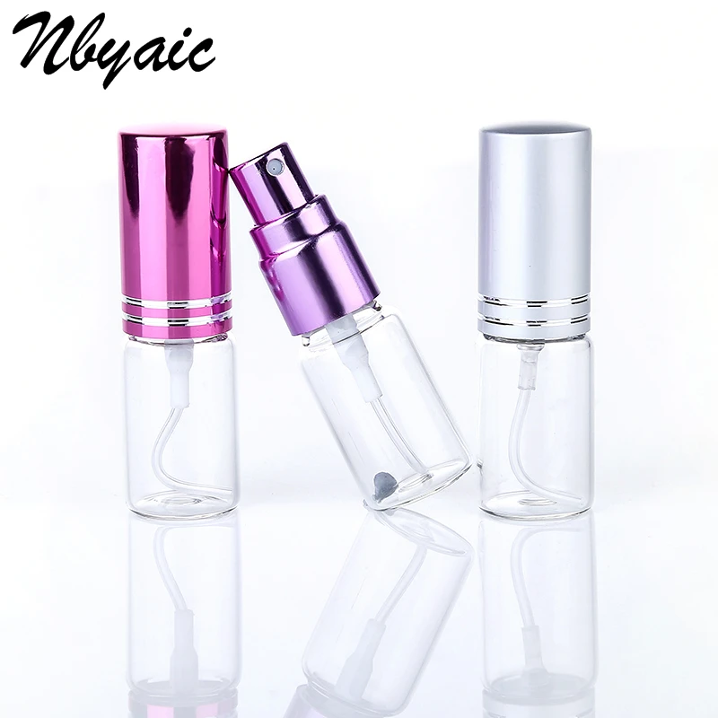 Nbyaic 5ml 10ml portable mini travel glass perfume bottle atomizer perfume bottle spray empty bottle multicolor aluminum cover
Nbyaic 5ml 10ml portable mini travel glass perfume bottle atomizer perfume bottle spray empty bottle multicolor aluminum cover