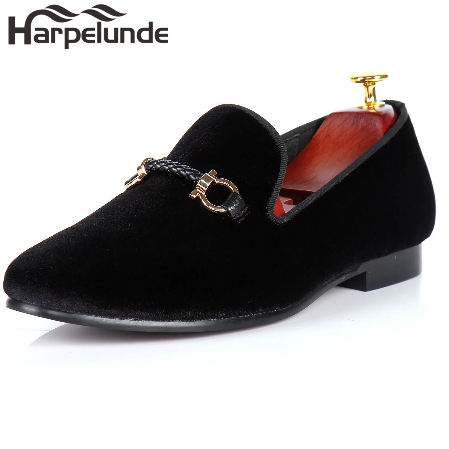 Harpelunde Buckle Men Dress Shoes Black Velvet Loafers Fashion Footwear Size 6-14
Harpelunde Buckle Men Dress Shoes Black Velvet Loafers Fashion Footwear Size 6-14