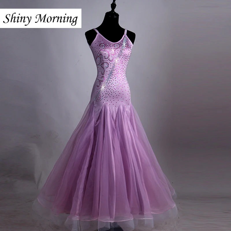 Ballroom Dress Rhinstone Standard Ballroom Dress Sleeveless Ballroom Dance Waltz Dresses Light Purple Ballroom Dancing Dress
Ballroom Dress Rhinstone Standard Ballroom Dress Sleeveless Ballroom Dance Waltz Dresses Light Purple Ballroom Dancing Dress