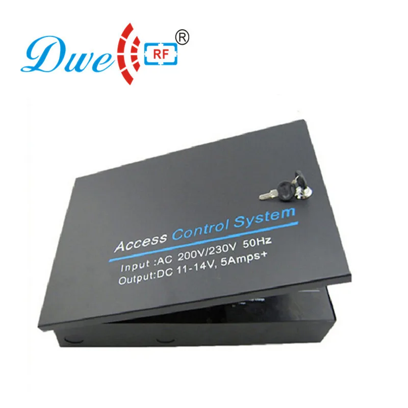 DWE CC RF access control kits 220V 12V 5A metal power supply box with UPS positiion for access controller
DWE CC RF access control kits 220V 12V 5A metal power supply box with UPS positiion for access controller