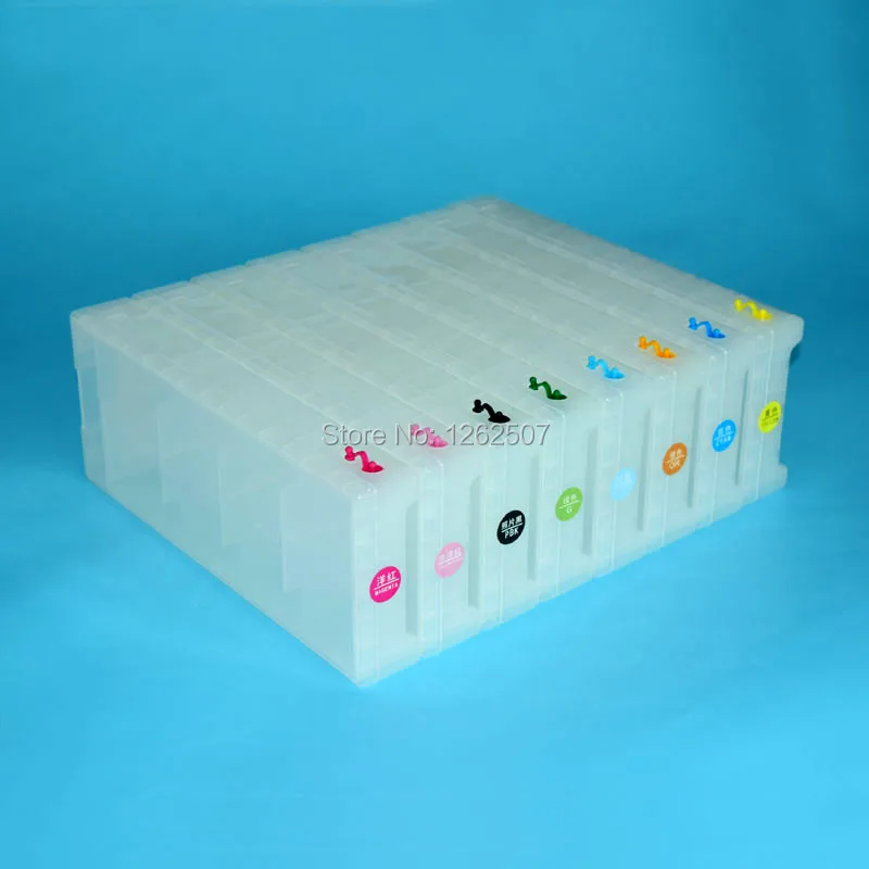 T6241-T6248 GS 6000 1800ML 8Colors High-Capacity Bulk Refillable Ink Cartridge For Epson Stylus PRO GS6000 Large Format Printer
T6241-T6248 GS 6000 1800ML 8Colors High-Capacity Bulk Refillable Ink Cartridge For Epson Stylus PRO GS6000 Large Format Printer