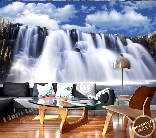 Custom 3D murals,blue sky and white clouds grand waterfall scenery, living room sofa TV bedroom background wallpaper
Custom 3D murals,blue sky and white clouds grand waterfall scenery, living room sofa TV bedroom background wallpaper