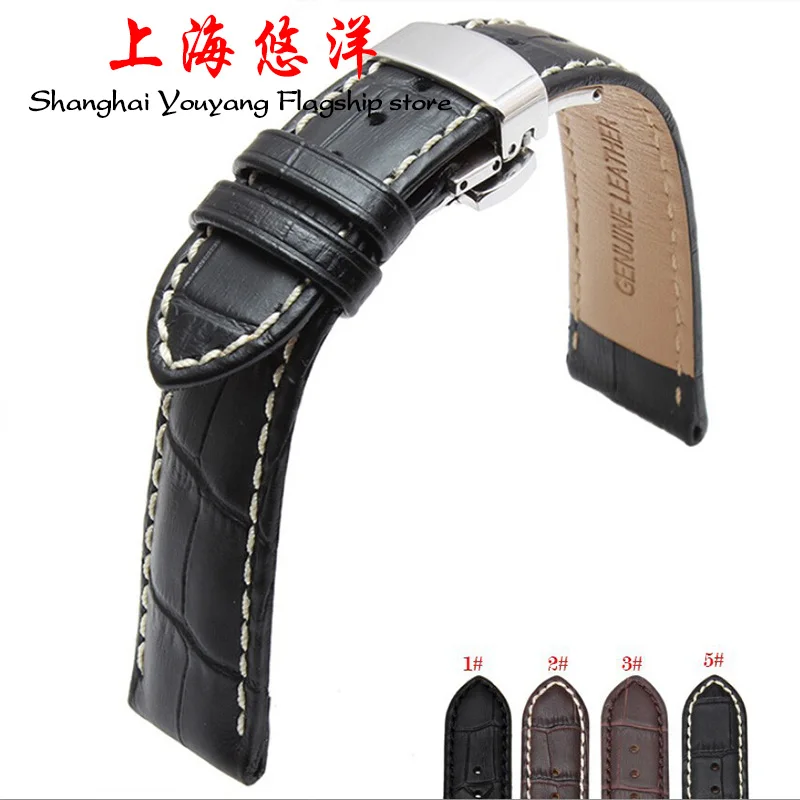 New 18mm 19mm 20mm 21mm 22mm Black Brown Genuine Leather Watchband Watch Band Strap Bracelet With Silver Butterfly Clasp Buckle
New 18mm 19mm 20mm 21mm 22mm Black Brown Genuine Leather Watchband Watch Band Strap Bracelet With Silver Butterfly Clasp Buckle