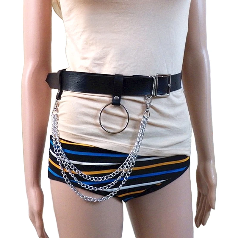 New design Women PU Leather Harness Body Belts punk metal tassel Chain Rock Waist accessories Adjustable hip hop Straps
New design Women PU Leather Harness Body Belts punk metal tassel Chain Rock Waist accessories Adjustable hip hop Straps