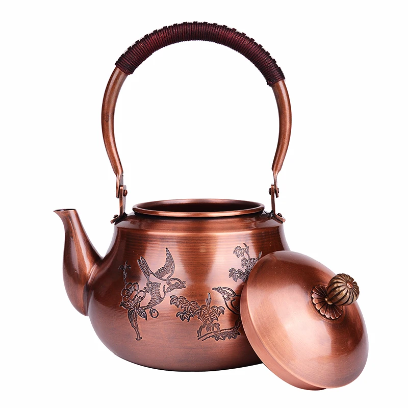 Chinese Tea Pot Copper Tea Water Kettle Health Drinking Water Pot Boil Water Wine China Green Tea Without Coating Durable Teapot
Chinese Tea Pot Copper Tea Water Kettle Health Drinking Water Pot Boil Water Wine China Green Tea Without Coating Durable Teapot