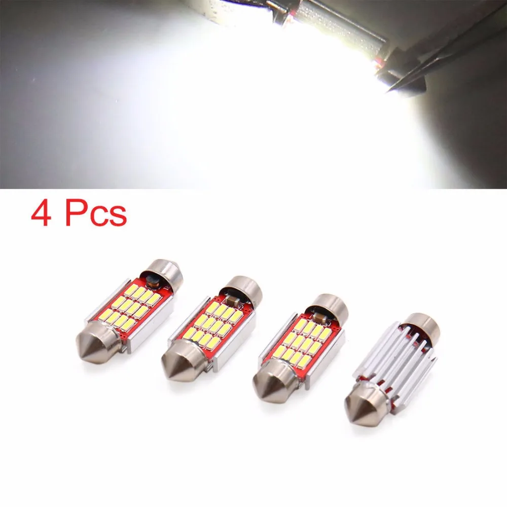4 шт., белые 36 мм 4014 SMD 12 Светодиодный Festoon Dome светильник Canbus, внутренняя лампа для автомобиля
4 шт., белые 36 мм 4014 SMD 12 Светодиодный Festoon Dome светильник Canbus, внутренняя лампа для автомобиля