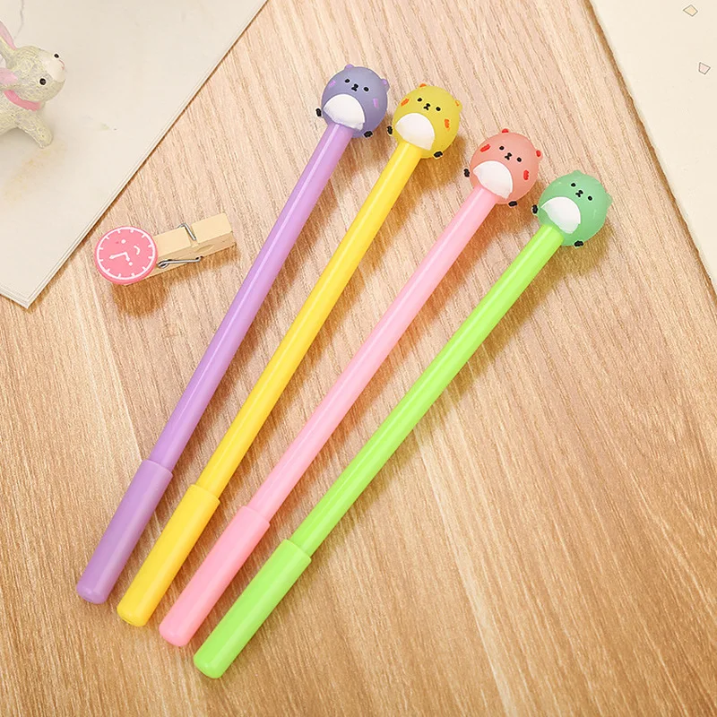 24 pcs Cartoon Bear Neutral Pen Creative Stationery Cute Student Black Needle Tube Office Water-based Signature Pen
24 pcs Cartoon Bear Neutral Pen Creative Stationery Cute Student Black Needle Tube Office Water-based Signature Pen