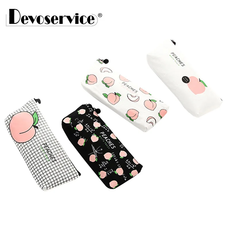 1Pc New Cute Peaches Canvas School Pencil Cases Stationery Pencilcase Kawaii Pen Bag Pouch For Girls Pencil Case School Supplies
1Pc New Cute Peaches Canvas School Pencil Cases Stationery Pencilcase Kawaii Pen Bag Pouch For Girls Pencil Case School Supplies