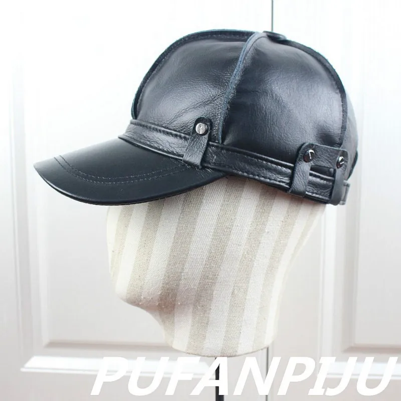 Men's Leather Visor Hat Autumn Winter Cowhide Leisure Cap Youth Middle Age Male Casual Outdoor Warm Fashion Cotton Hats H6967
Men's Leather Visor Hat Autumn Winter Cowhide Leisure Cap Youth Middle Age Male Casual Outdoor Warm Fashion Cotton Hats H6967