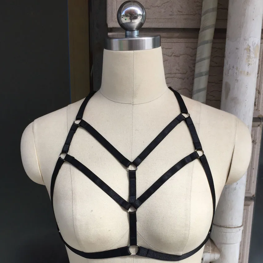 Summer style free shipping Cage Body Harness Bra Bondage Lingerie Black Gothic Club Erotic Handmade gift
Summer style free shipping Cage Body Harness Bra Bondage Lingerie Black Gothic Club Erotic Handmade gift