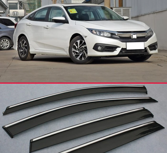 Оконный ветровой Дефлектор козырек от дождя/солнца для Honda Civic 2016 2017
Оконный ветровой Дефлектор козырек от дождя/солнца для Honda Civic 2016 2017