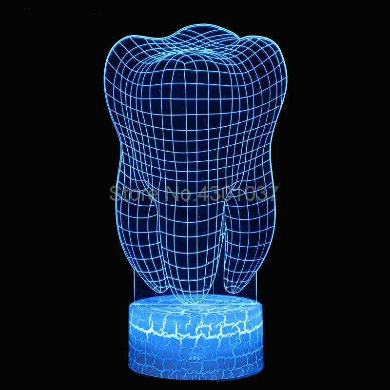 Tooth Type 3D Led Lamp Crack Base 3D Teeth Gradient Light Dental Clinic Artwork Artware Night Dental Shows Decor
Tooth Type 3D Led Lamp Crack Base 3D Teeth Gradient Light Dental Clinic Artwork Artware Night Dental Shows Decor