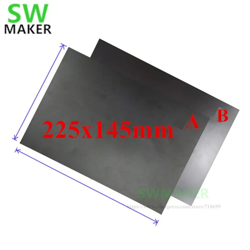 225x145mm Magnetic Adhesive Print Bed Tape A+B Print Sticker Surface Flex Plate Wanhao Duplicator 4S 3D printer
225x145mm Magnetic Adhesive Print Bed Tape A+B Print Sticker Surface Flex Plate Wanhao Duplicator 4S 3D printer