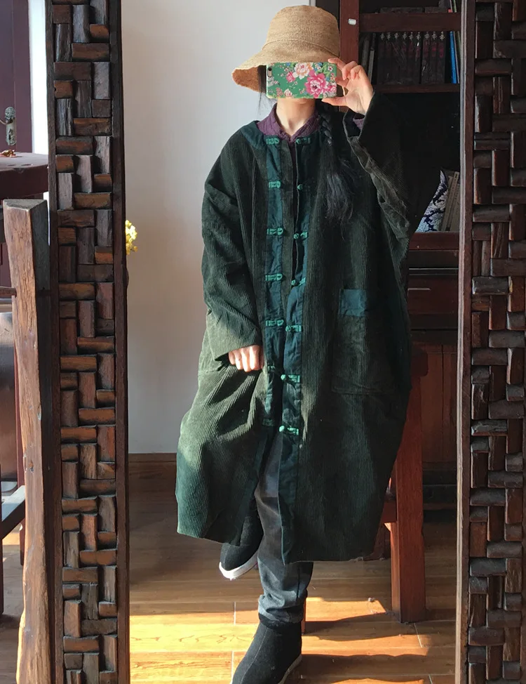 2019 new spring original Chinese style buckle pair washable corduroy outerwear contrast color lined loose trench
2019 new spring original Chinese style buckle pair washable corduroy outerwear contrast color lined loose trench