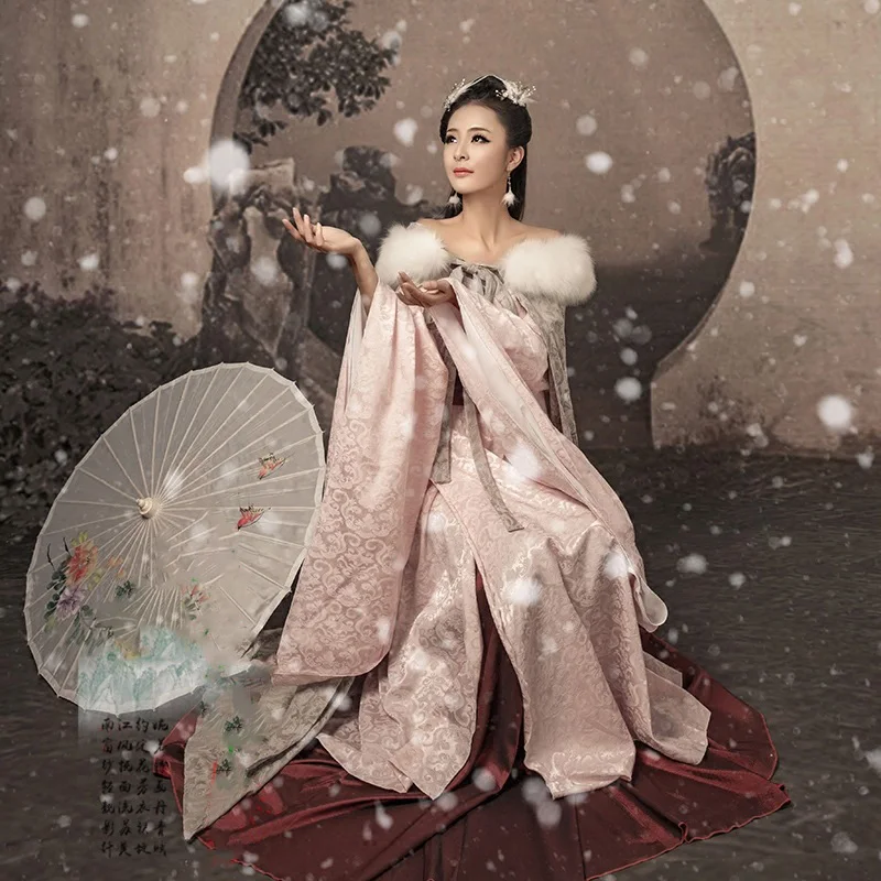 Yao Tiao Women's Hanfu Fur Collar Costume and Cloak Photo House Thematic Photography Costume Tang Princess Performance Hanfu
Yao Tiao Women's Hanfu Fur Collar Costume and Cloak Photo House Thematic Photography Costume Tang Princess Performance Hanfu